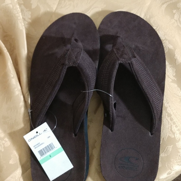 O'NEILL Groundswell  dark brown flip flops - Picture 2 of 8